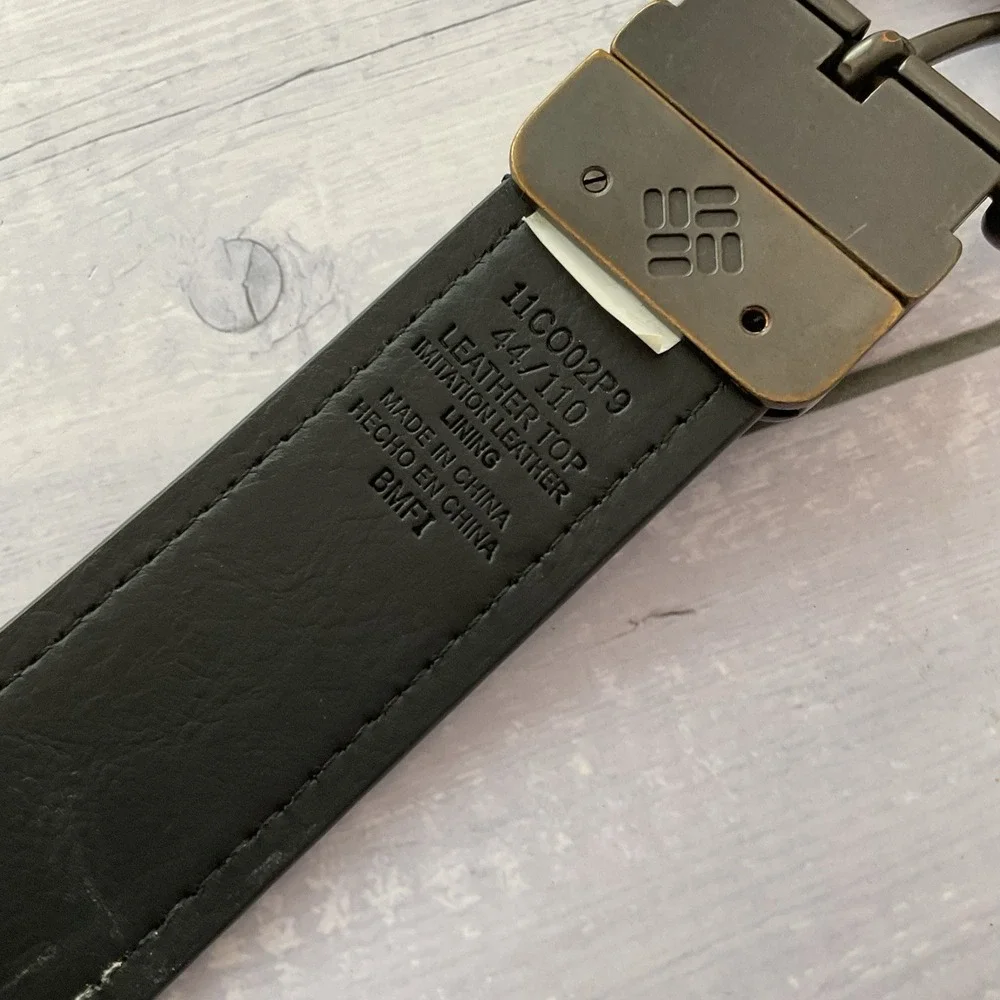 Columbia‎ Belt Mens 44 / 110 Dark Brown Leather Casual